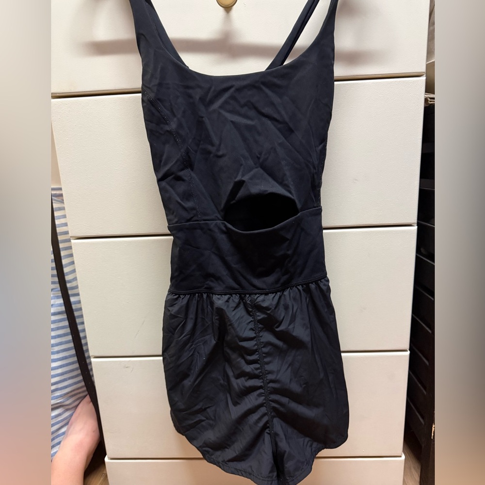 Free People Black Runsie Onesie/Romper Size XL